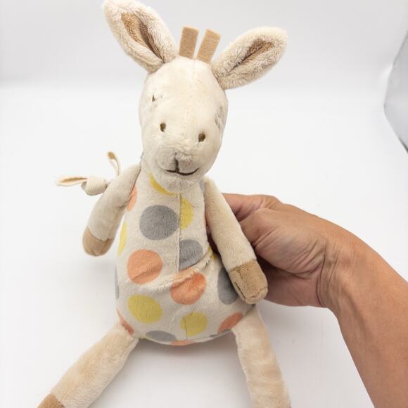 Hallmark Giraffe first friends Polka Dots & Taggie Ribbon mane Baby Plush 12" - Picture 5 of 8